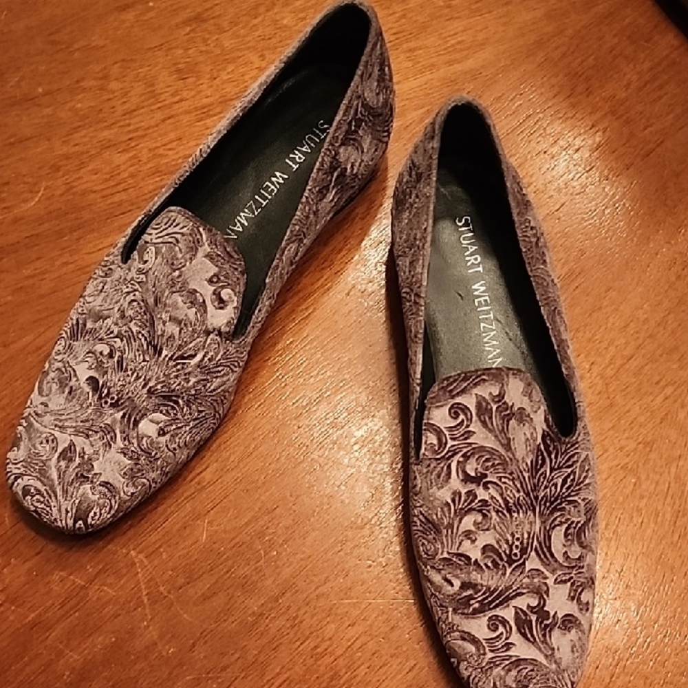 Stuart Weitzman Women's Paisley Loafers - Purple and Gray